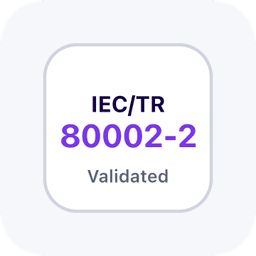 IEC 80002-2 validated